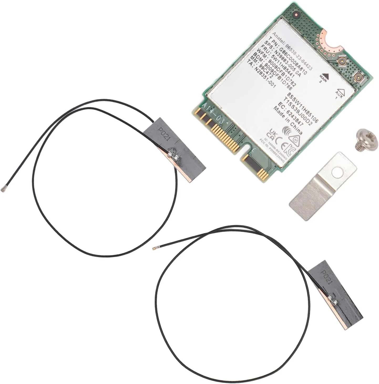 آداپتور Elprico Band Mbit/S، برای لپ تاپ M.2/NGFF، MU-MIMO -Band 5.4، آداپتور داخلی برای لپ تاپ، پشتیبانی از 10/11/ (کارت WiFi 7 با آنتن داخلی)