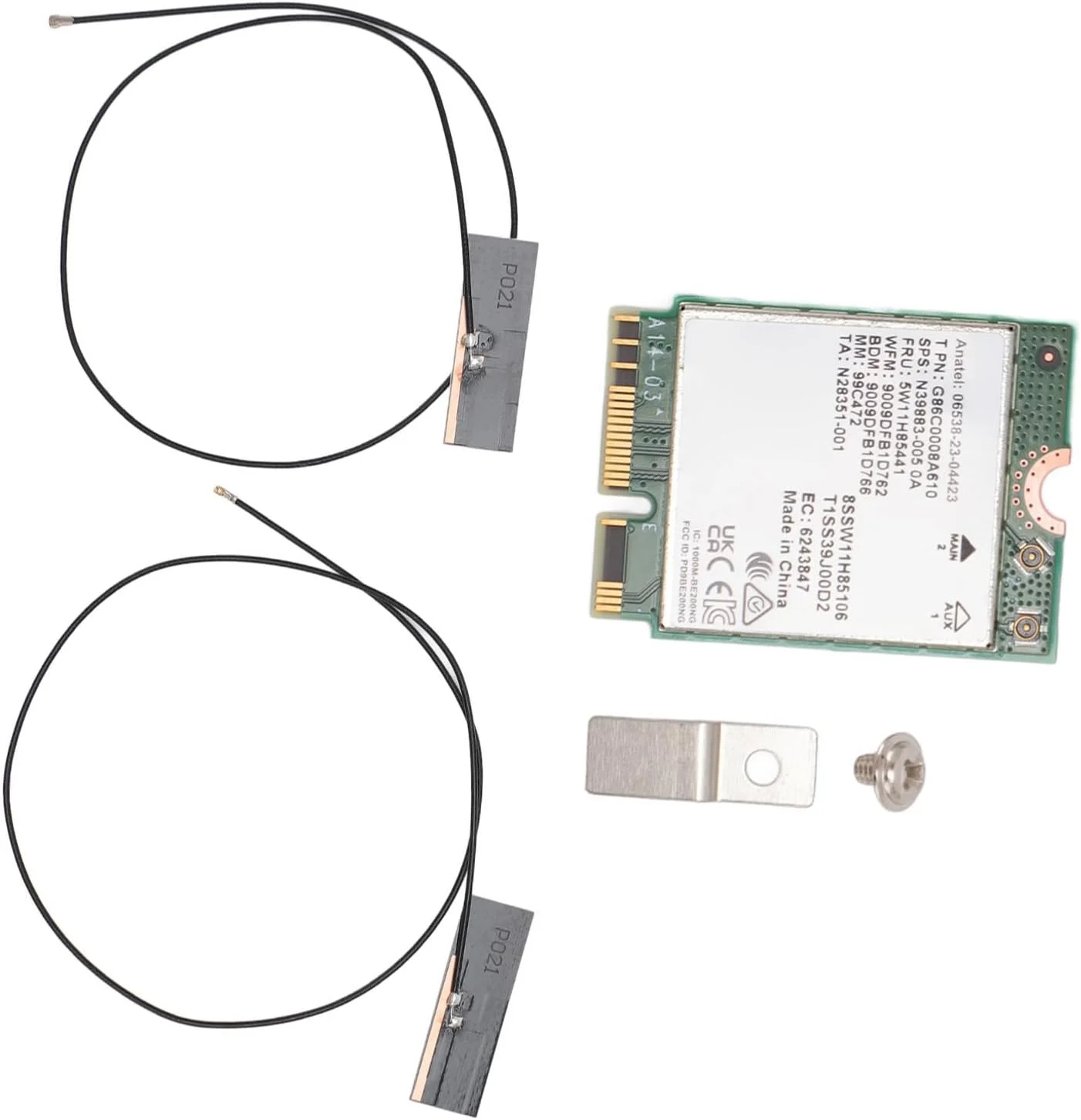 آداپتور Elprico Band Mbit/S، برای لپ تاپ M.2/NGFF، MU-MIMO -Band 5.4، آداپتور داخلی برای لپ تاپ، پشتیبانی از 10/11/ (کارت WiFi 7 با آنتن داخلی)