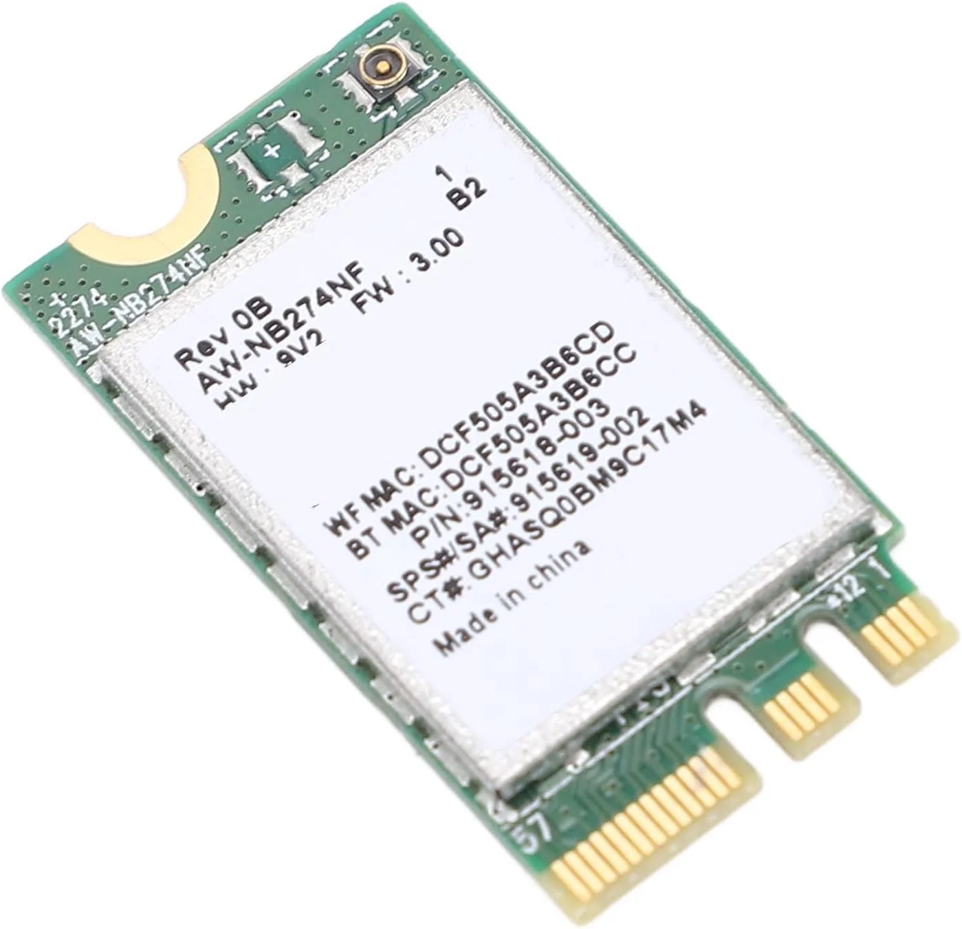 آداپتور ماژول کارت وای فای Fabater 300 Mbit/S NGFF M.2 برای 7، 8، 10، 4.0، اتصال آسان (بدون آنتن)