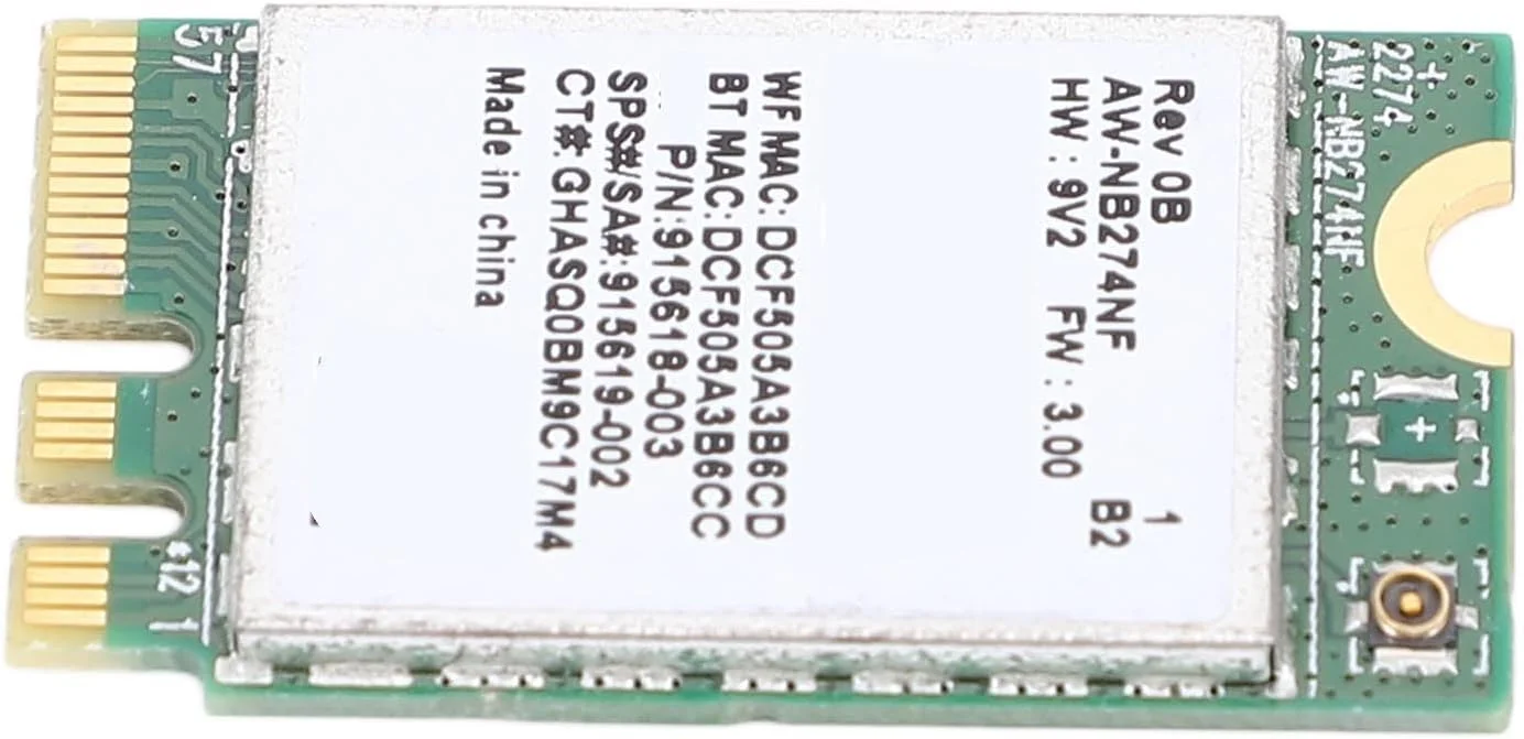 آداپتور ماژول کارت وای فای Fabater 300 Mbit/S NGFF M.2 برای 7، 8، 10، 4.0، اتصال آسان (بدون آنتن)