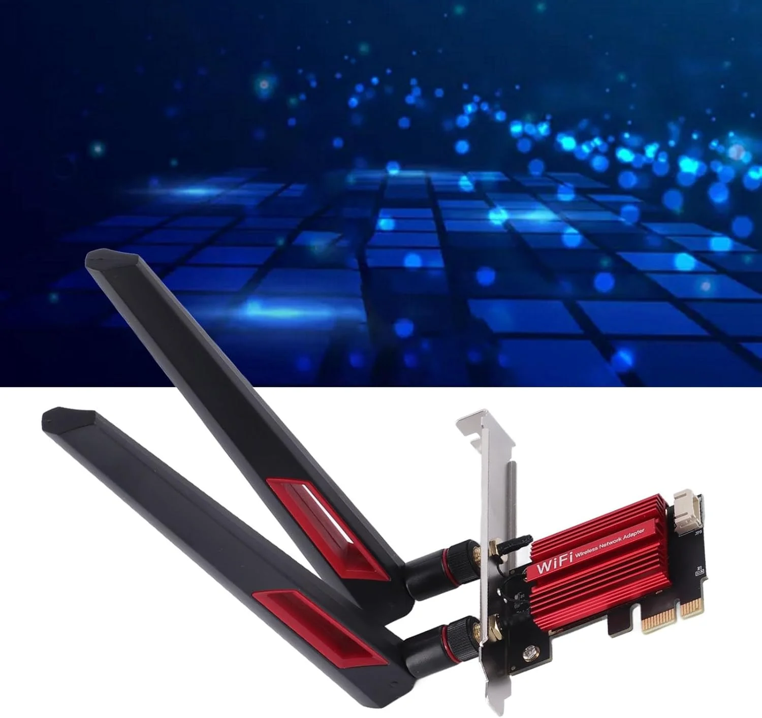 کارت وای فای Fafeicy PCIE، تثبیت سیگنال 1200 مگابیت بر ثانیه 2.4G 5G PCB 7260AC Pro پوشش قدرتمند کارت وای فای برای کامپیوتر رومیزی