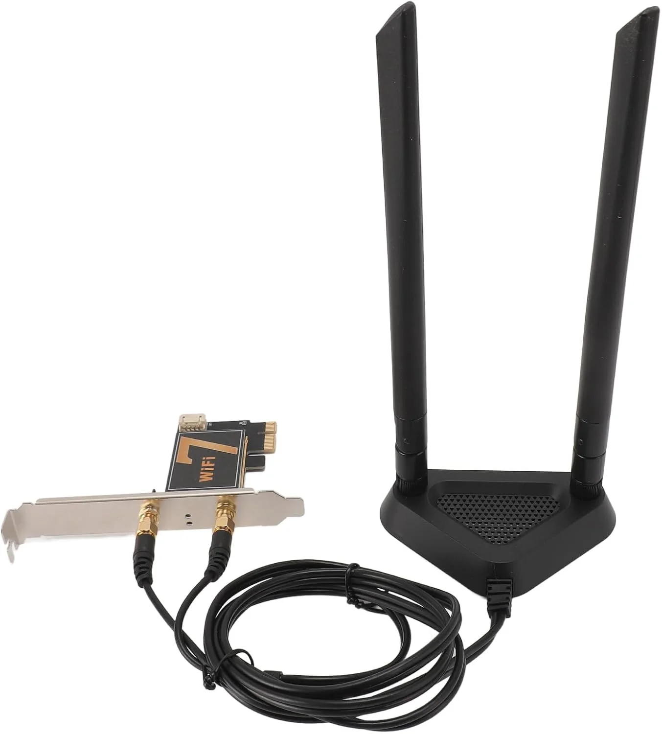 کارت آداپتور وای فای جنریک، کارت کارآمد PCI EX1 WiFi Be200NGW برای کامپیوتر رومیزی (با پایه آنتن توسعه یافته جداشدنی)