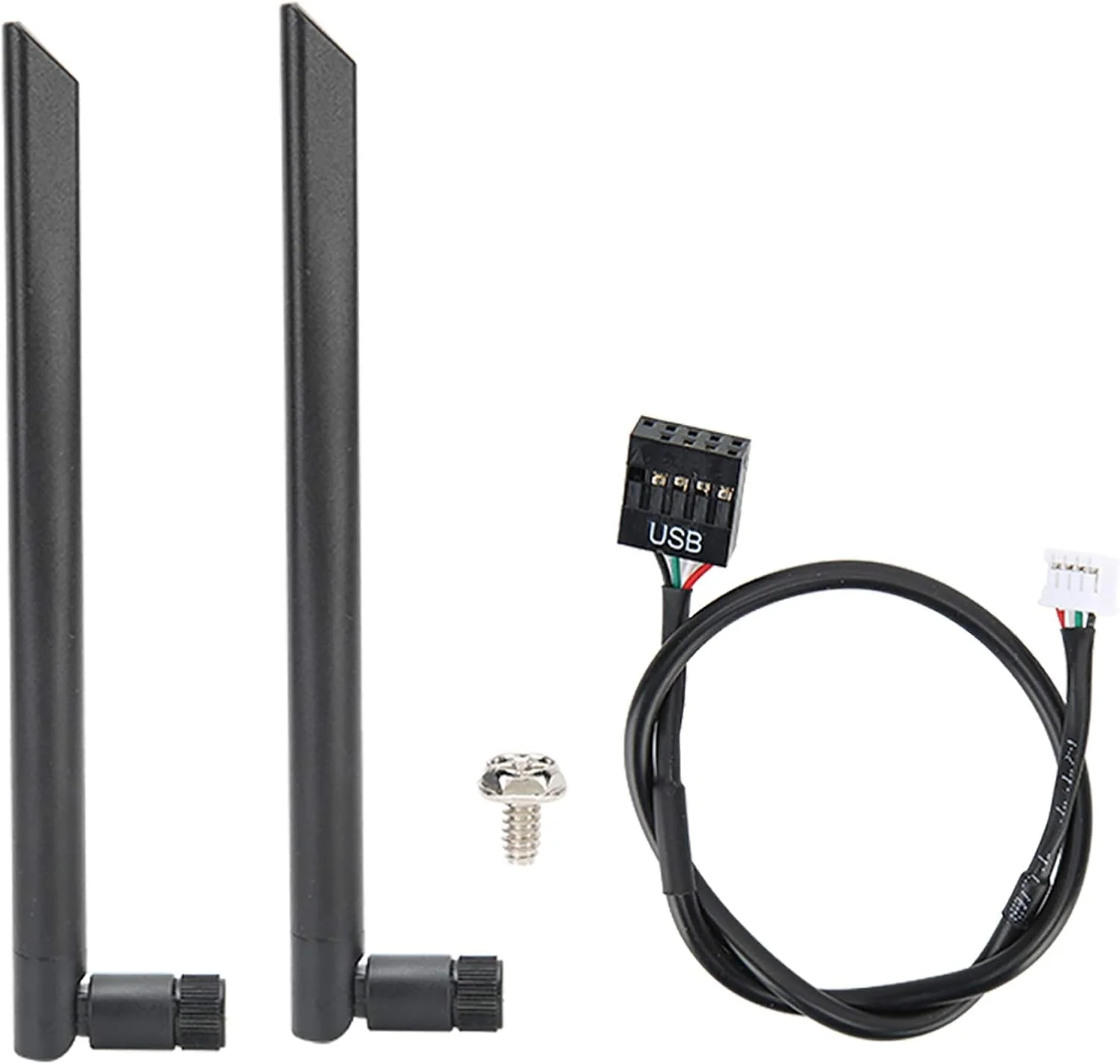 کارت شبکه وای فای 5G بی سیم GOWENIC، کارت شبکه وای فای AX200 5G دو بانده 5.1 PCIE PC برای رایانه شخصی رومیزی، با آنتن، برای 10 64 بیتی