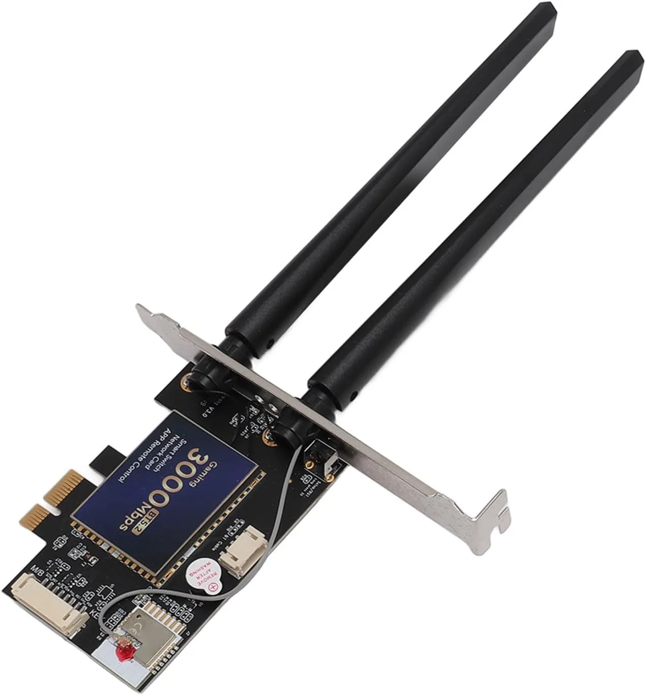 کارت شبکه GOWENIC AX3000 PCIe، وای فای 6، 2.4 گیگاهرتز 5.8 گیگاهرتز، OFDMA MU MIMO، کنترل از راه دور هوشمند APP، آنتن های 6dBi، برای 10/11