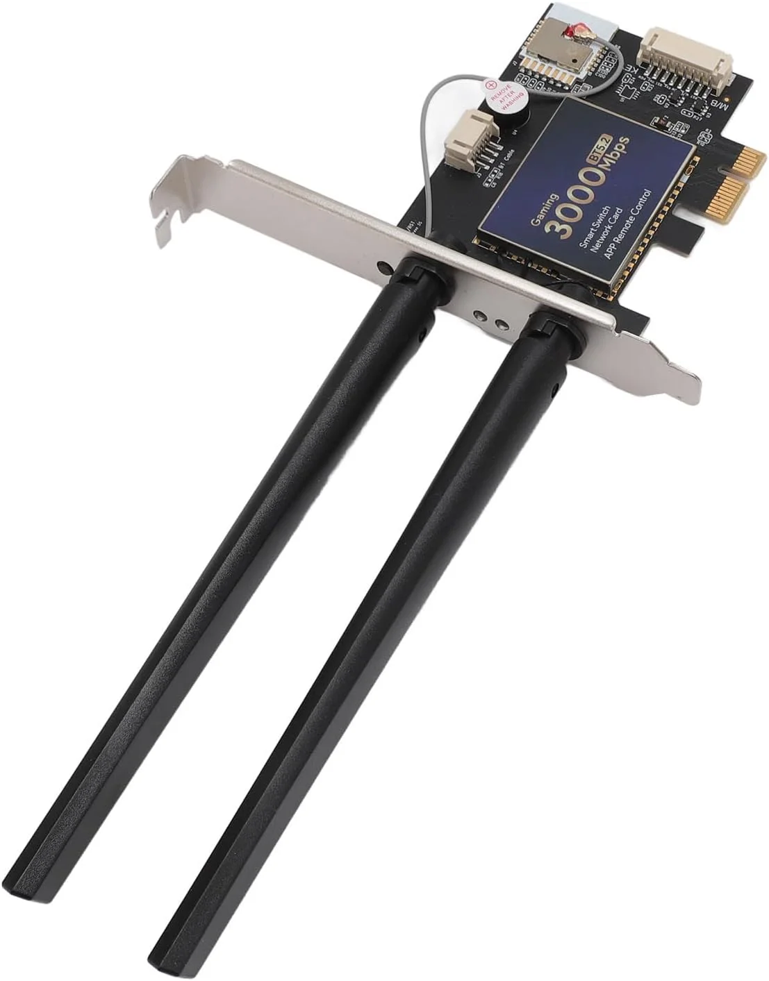 کارت شبکه GOWENIC AX3000 PCIe، وای فای 6، 2.4 گیگاهرتز 5.8 گیگاهرتز، OFDMA MU MIMO، کنترل از راه دور هوشمند APP، آنتن های 6dBi، برای 10/11