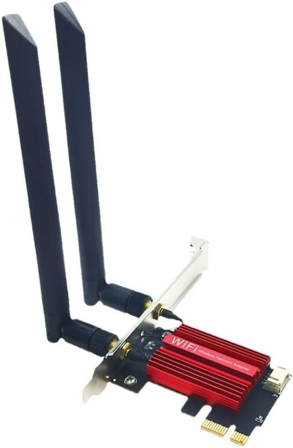 کارت شبکه بی سیم وای فای 7 اینتل BE200 مدل BE200NGW | بلوتوث 5.4 | دارای هیت سینک و آنتن 10dB | سرعت 8774 مگابیت بر ثانیه | 802.11AX MU-MIMO OFDMA | سه بانده 2.4G/5G/6 | مناسب برای ویندوز 10/11 64 بیتی