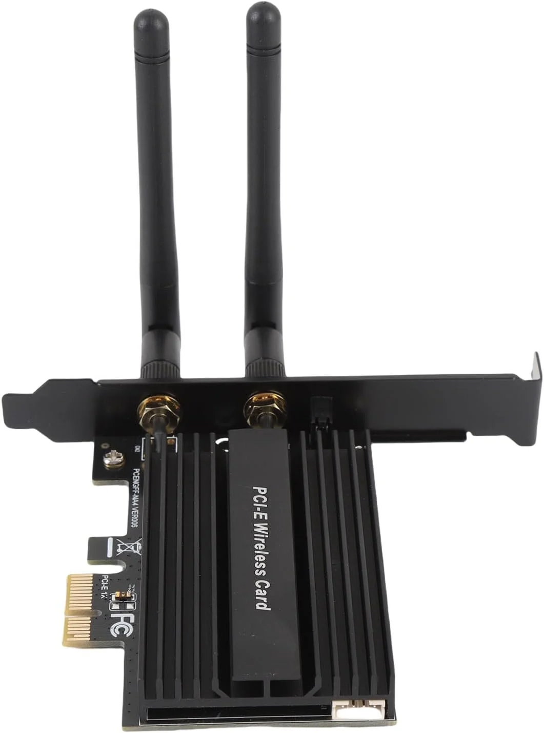 ماژول وای فای PCI-E به NGFF M.2 Luocute کارت آداپتور وایرلس وای فای بلوتوث با هیت سینک مشکی برای کامپیوتر