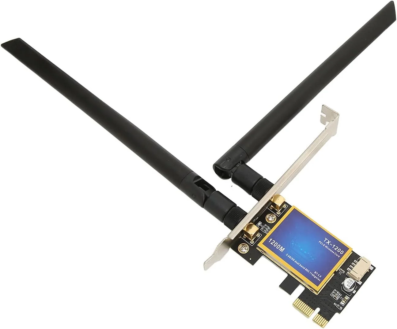 آداپتور کارت وای فای، آداپتور کارت وای فای دو بانده 2.4 گیگاهرتز 5 گیگاهرتز PCIEx1 برای ویدیوهای آنلاین آداپتور کارت وای فای، آداپتور کارت وای فای دو بانده 2.4 گیگاهرتز 5 گیگاهرتز PCIEx1 برای ویدیوهای آنلاین