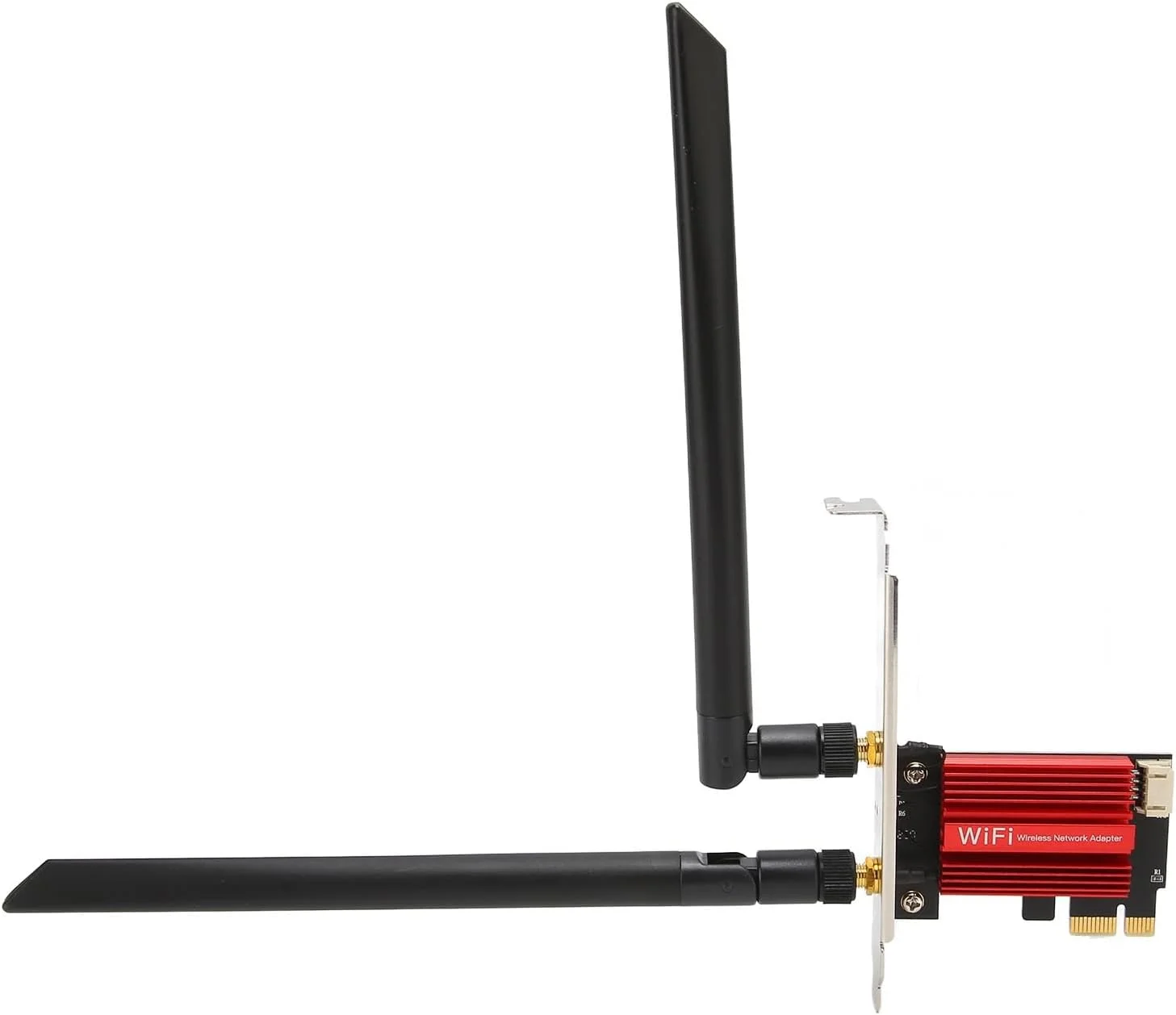 کارت آداپتور وای فای PCIe ریزقوی 1200 مگابیت بر ثانیه با آنتن دوگانه BT4.2، سازگار با پیکربندی دسکتاپ، اتصالات بی سیم پایدار برای 7، 8، 10، 11