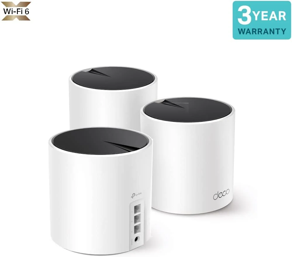 سیستم وای فای مش TP-Link Deco X55، بسته 3 عددی، مشکی، Deco X55(بسته 3 عددی)