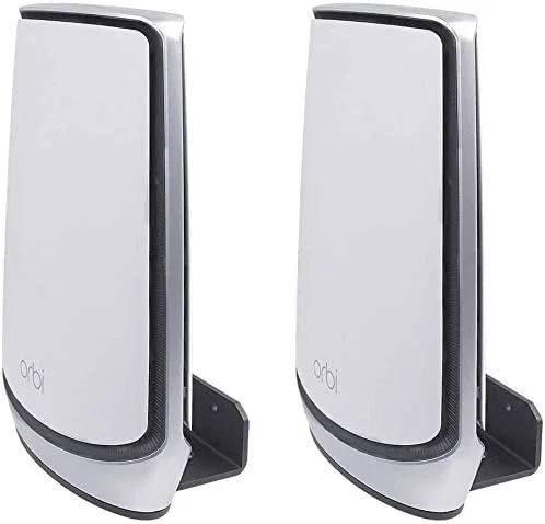 نگهدارنده دیواری VOMENC Orbi WiFi 6، سازگار با Orbi Ultra (RBK850)(RBK852)(RBK853)/(RBS750)(RBS751)(RBK752)/(AX5700)(AX6000) NETGEAR Orbi Mesh WiFi 6 System (بسته 2 عددی)