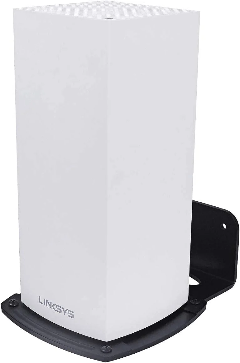 براکت دیواری روتر مش وای فای 6 Linksys Velop، پایه نگهدارنده دیواری، لوازم جانبی وای فای برای Linksys Velop Home Mesh با نصب آسان و صرفه جویی در فضا (تک بسته)