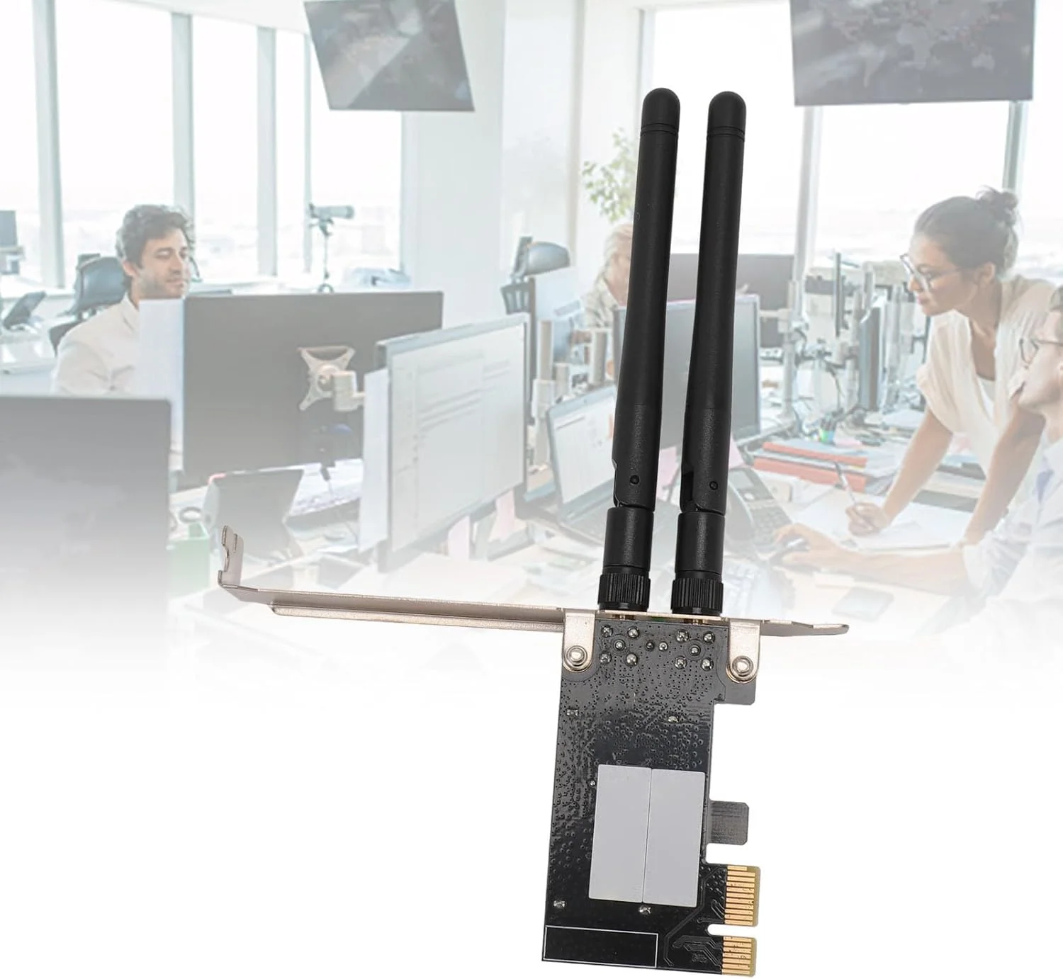 آداپتور بیسیم PCI-Ex1 تیهبیان 300 مگابیت بر ثانیه 2.4 گیگاهرتز با آنتن برای ویندوز 7، 8، 10 و 11، نصب آسان و راحت آداپتور بیسیم PCI-Ex1 تیهبیان 300 مگابیت بر ثانیه 2.4 گیگاهرتز با آنتن برای ویندوز 7، 8، 10 و 11، نصب آسان و راحت