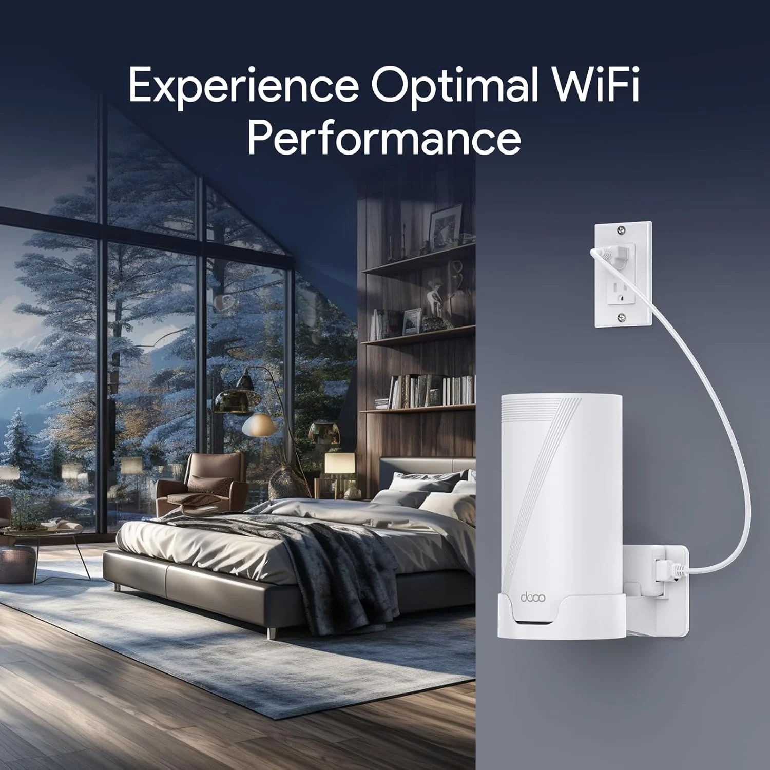 پایه دیواری XLTTYWL Deco WiFi 7، مناسب برای روترهای Deco BE65-5G/BE67/BE75/BE85/BE95/BE17000/BE22000/BE33000 به همراه محفظه کابل، سازگار با سیستم مش وای فای 7 تری-باند (سفید، بسته 3 عددی)
