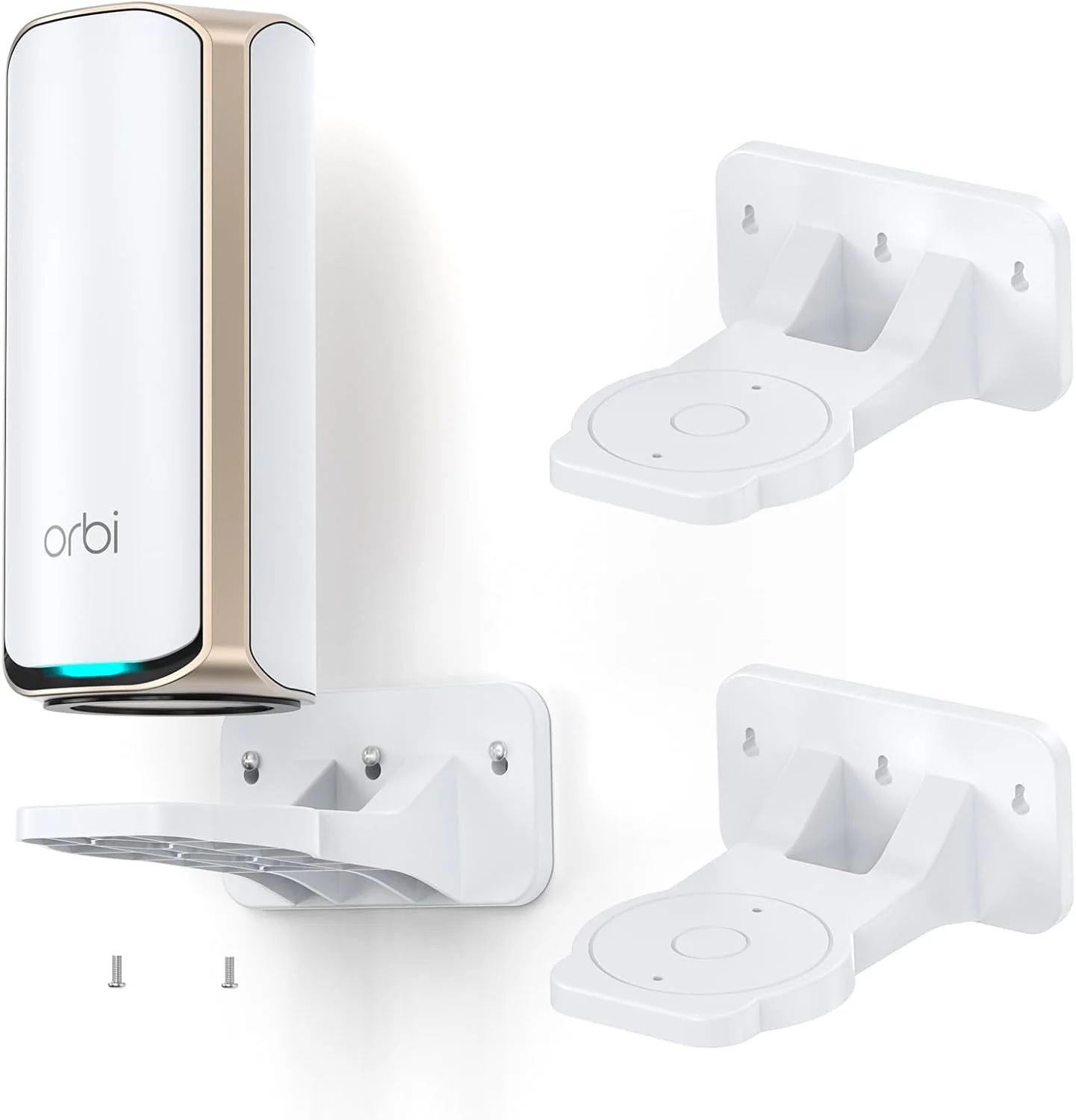 پایه دیواری XLTTYWL Orbi WiFi 7، براکت ABS Orbit 7 برای بهینه سازی فضا، سازگار با سیستم های مش Orbi WiFi 7 و روترهای Allen Net Gear Nighthawk Wi Fi 7 (RBEWMB-10000S) (سفید، 2 عددی)