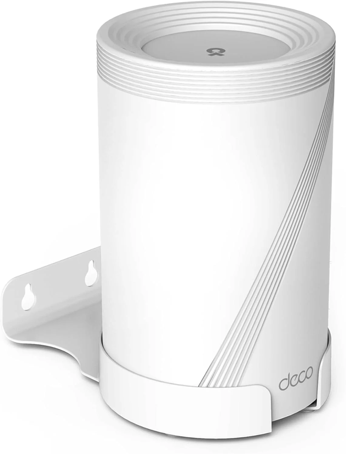 پایه سازگار با سیستم وای فای مش TP Link Deco BE63 / BE65 - پایه دیواری ساده و محکم TP Link Deco BE63 / BE65 با مدیریت کابل (سفید، 1 عدد)