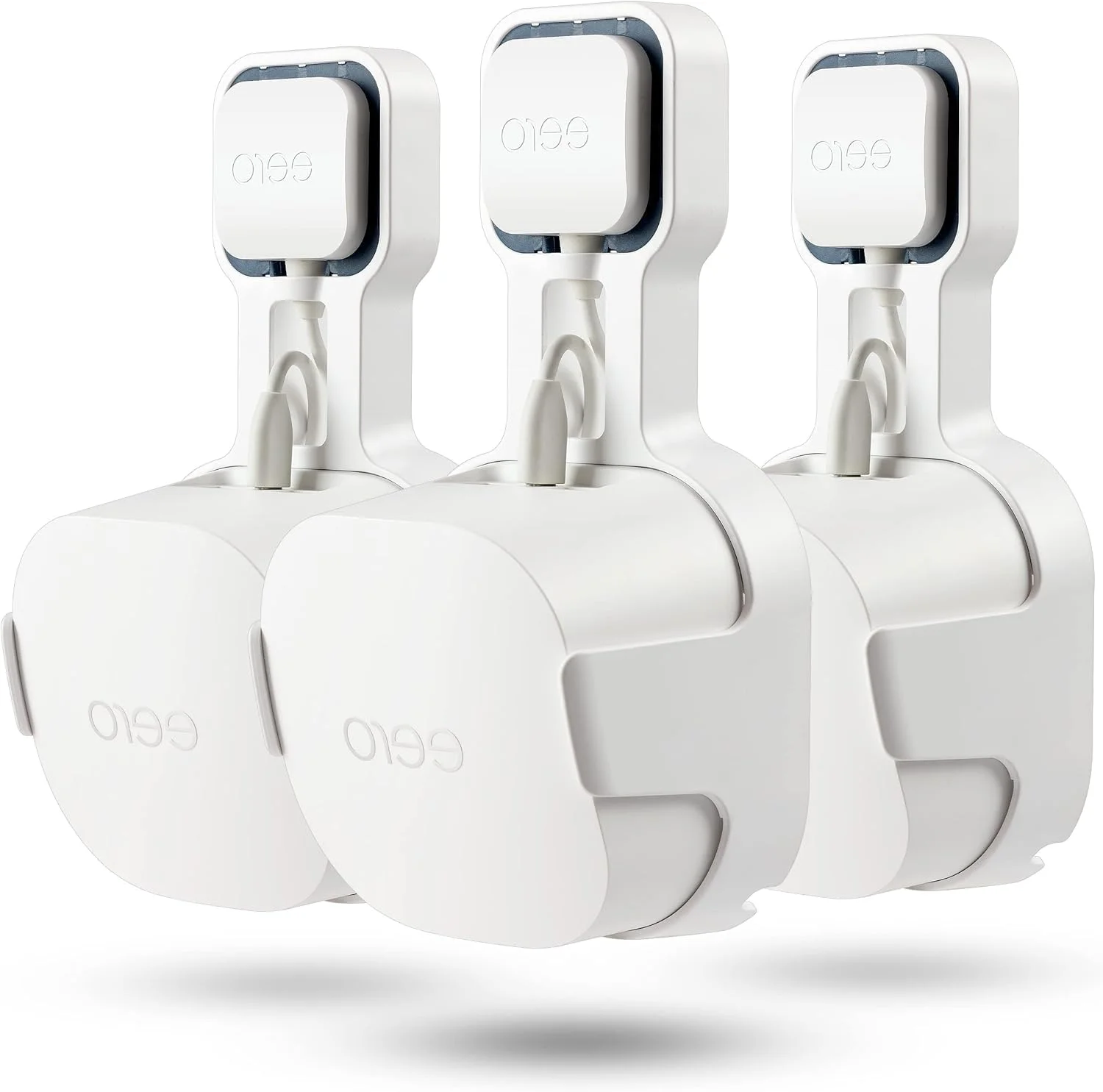 پایه دیواری برای سیستم وای فای خانگی eero Pro 6+ - پایه دیواری ساده و محکم برای سیستم وای فای مش eero Pro 6+ tri-Band، بدون کابل های درهم و برهم (سفید، 3 عددی)