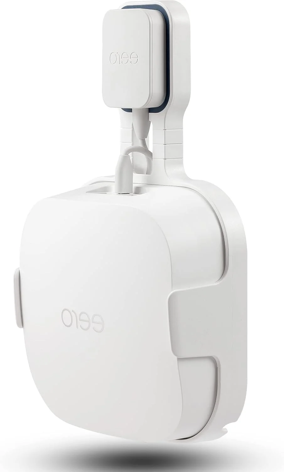 پایه دیواری برای سیستم وای فای خانگی Eero 6E - پایه دیواری ساده و محکم برای سیستم مش وای فای 6 سه بانده Eero 6E، بدون کابل های درهم و برهم (سفید، 1 عدد)