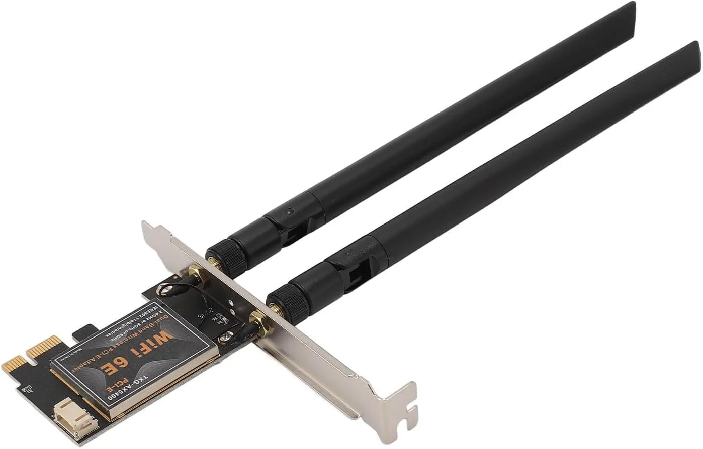 کارت شبکه وایرلس PCIE مدل PCIEx1 برای بازی کامپیوتری (بدون پایه آنتن)