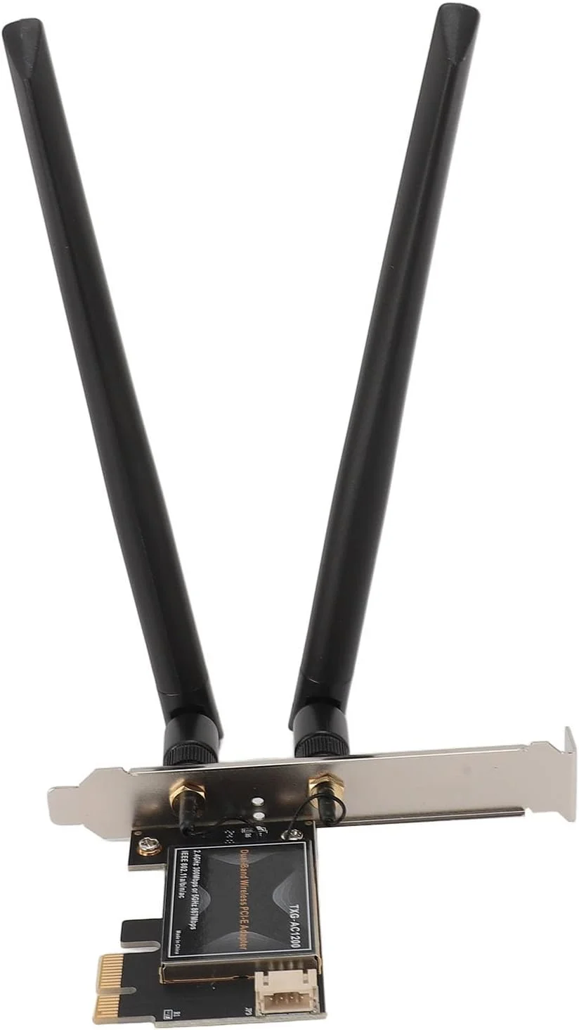 کارت شبکه وایرلس PCIE مدل VELATEMOR PCIE WiFi PCIEx1 برای بازی کامپیوتری (همراه با پایه آنتن جداشدنی)