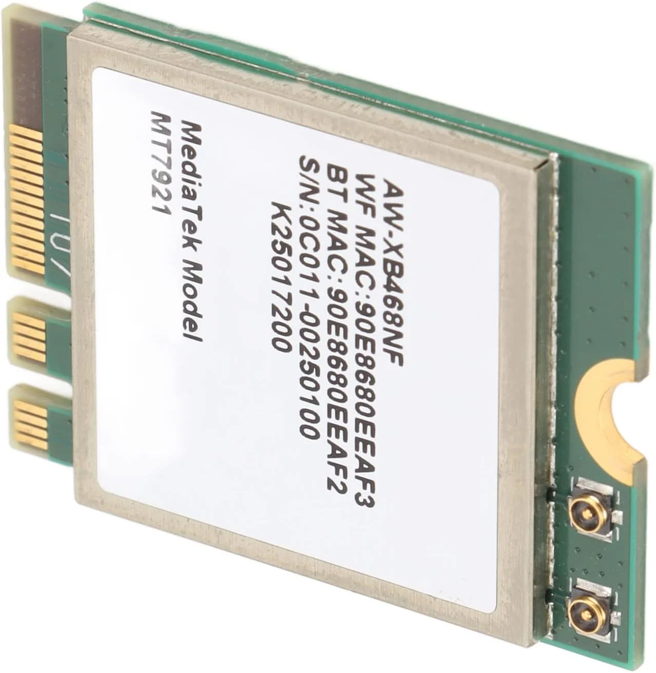 کارت وای فای، کارت بلوتوث 5.2 M.2 NGFF با نرخ 1800 مگابیت بر ثانیه، آنتن دو بانده WIFI6 برای 10 و 11