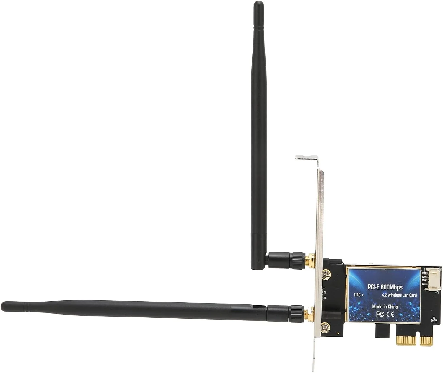 کارت شبکه بی‌سیم 600 مگابیت بر ثانیه، آداپتور وای فای دو بانده با سرعت بالا، کارت شبکه بی‌سیم PCIE با آنتن 5dBi با بهره بالا