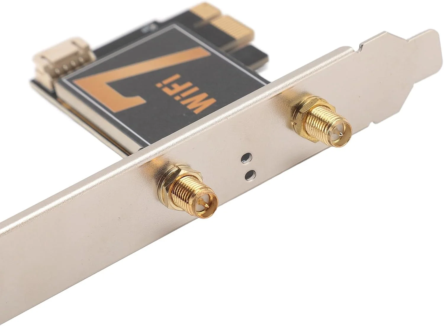 کارت شبکه وایرلس WiFi 7 BE200NGW بلوتوث 5.4 سرعت 8774Mbps سه بانده MU-MIMO WPA4 برای Win10 11 لینوکس به همراه آنتن (به همراه پایه آنتن اکستند جداشدنی)