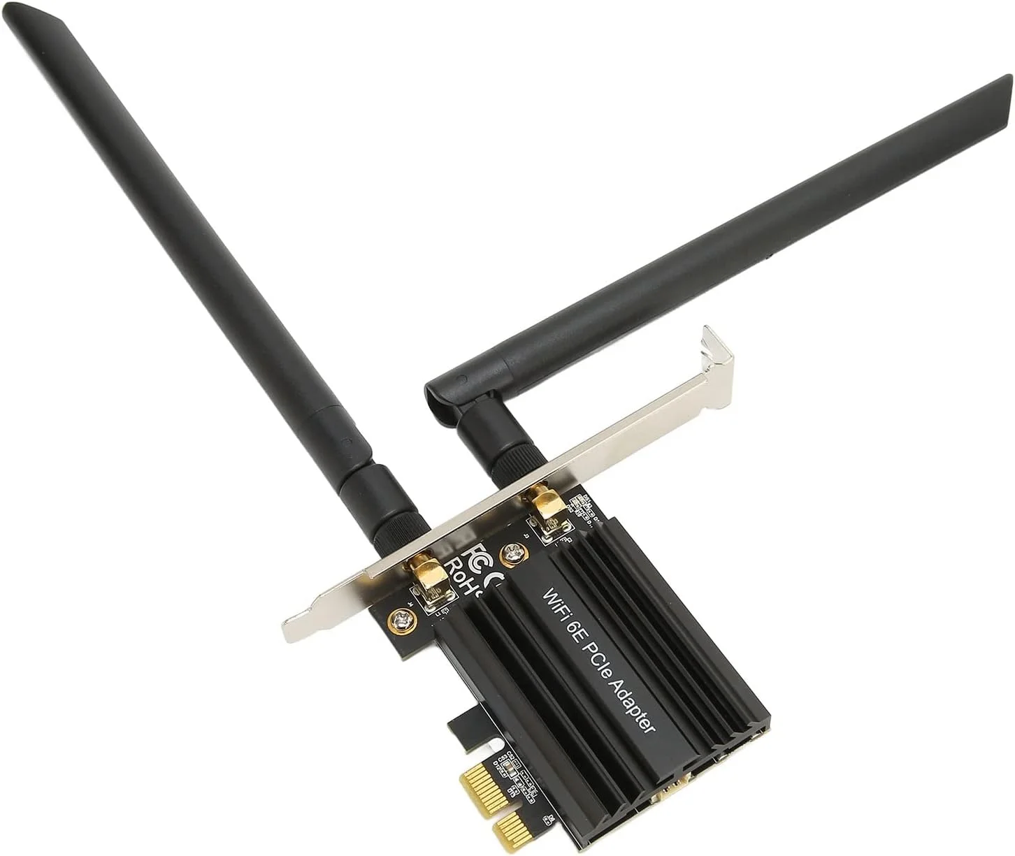 کارت وای فای بی‌سیم، کارت بی‌سیم 6E PCIE Slot 5.2 سه بانده با سرعت بالا 5GHZ 6GHZ 2.4GHZ PCI Express Adapter برای کامپیوتر رومیزی