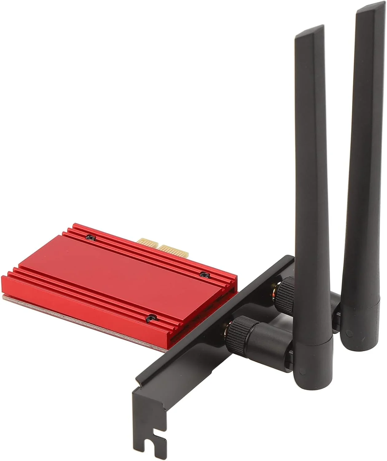 کارت شبکه بی‌سیم، سه بانده 6 گیگاهرتز 5.8 گیگاهرتز 2.4 گیگاهرتز WIFI6E BT5.2 PCIE X1 آداپتور وای فای گیگابیتی با آنتن برای کامپیوتر رومیزی