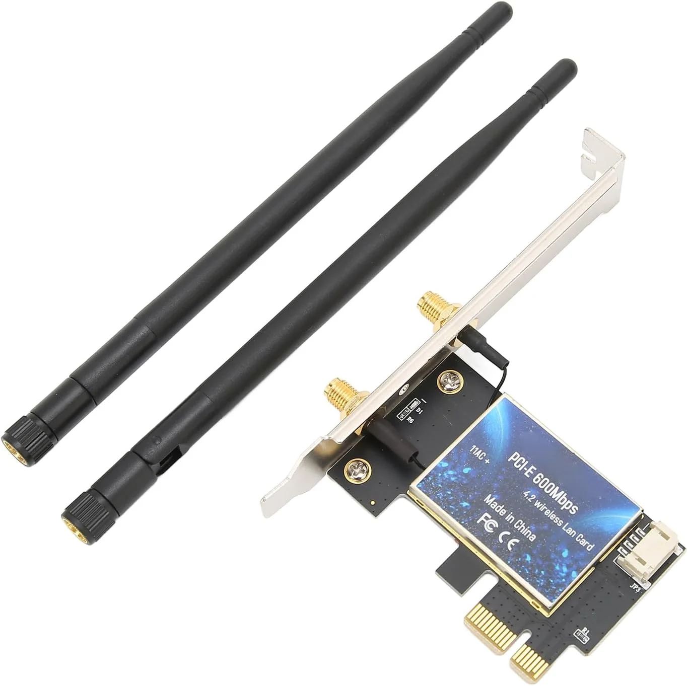 کارت شبکه بی‌سیم، کارت شبکه بی‌سیم دو بانده PCIE با آنتن هوشمند AC و آنتن با بهره بالا 5dBi مناسب برای گیمینگ و استریمینگ