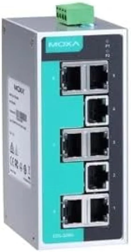 سوئیچ اترنت غیر مدیریتی 8 پورت MOXA EDS-208A، -10 تا 60 درجه سانتیگراد