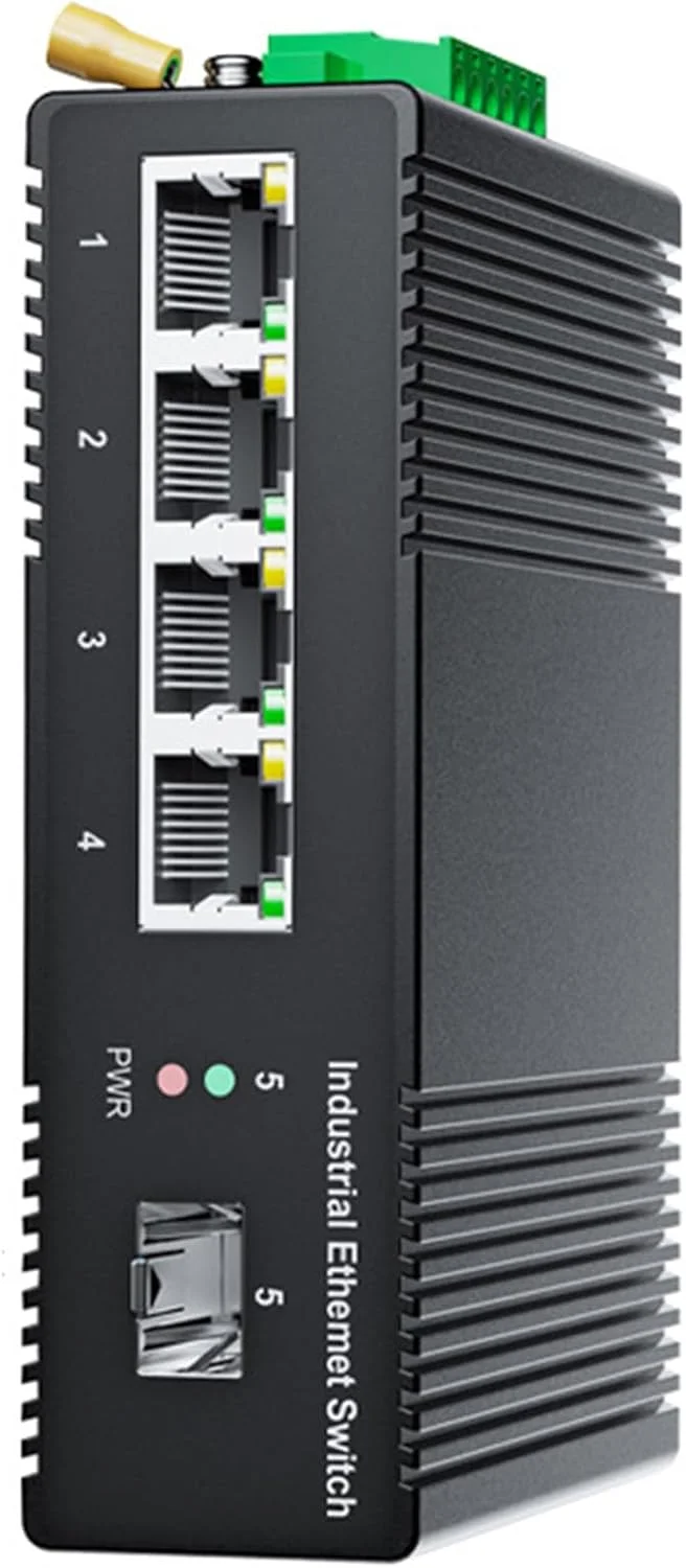 سوئیچ شبکه صنعتی POE مدل Gigabit 1 Optical 4 Electrical سوئیچ شبکه صنعتی POE مدل Gigabit 1 Optical 4 Electrical
