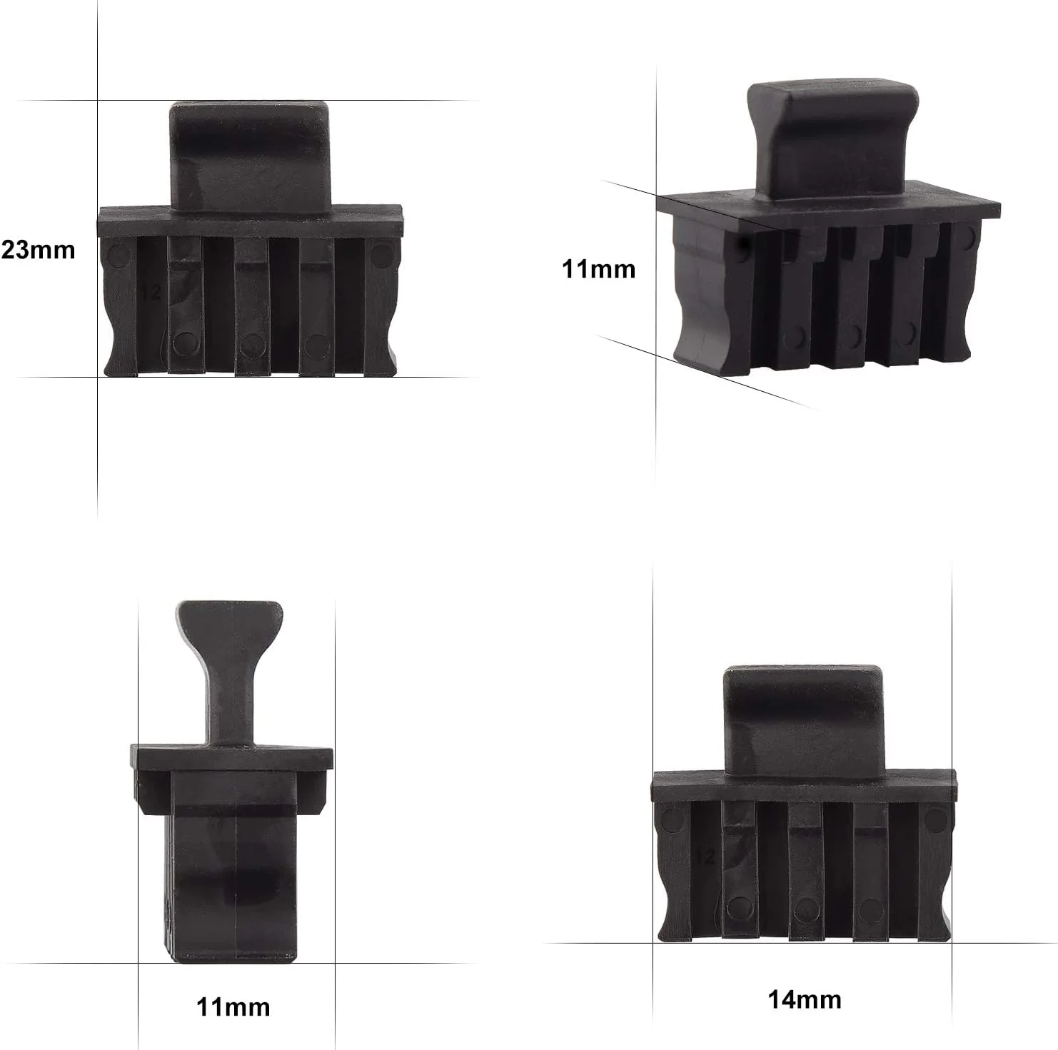 درپوش ضد گرد و غبار QSFP 10Gtek، محافظ پورت برای پورت QSFP، درپوش های ضد گرد و غبار فیبر نوری، محافظ پورت برای سوئیچ/کارت شبکه/روتر/مبدل های رسانه، PVC، بسته 50 عددی