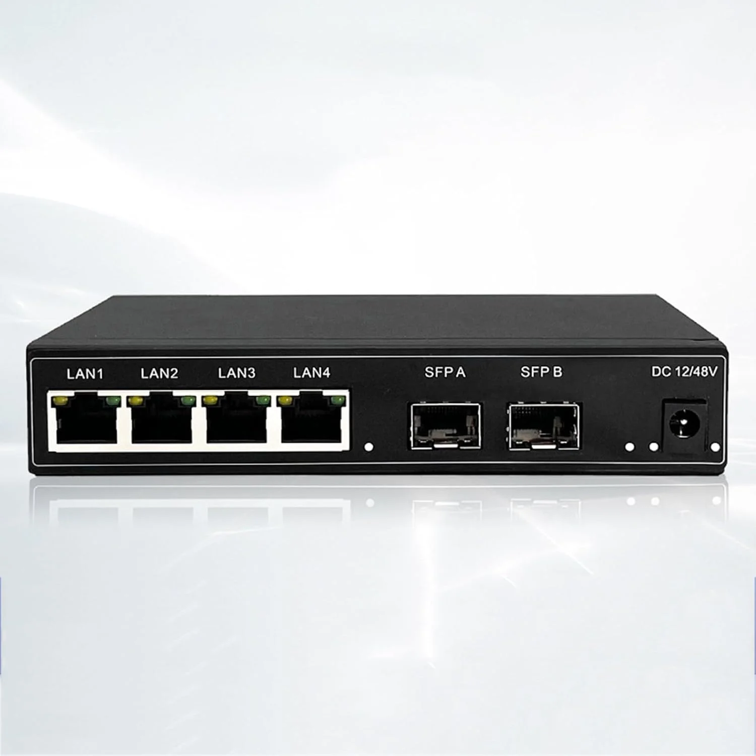 سوئیچ گیگابیتی POE با 4 پورت POE و 2 پورت SFP، نظارت بر منبع تغذیه POE، شماره گیری مستقل، انتقال از راه دور