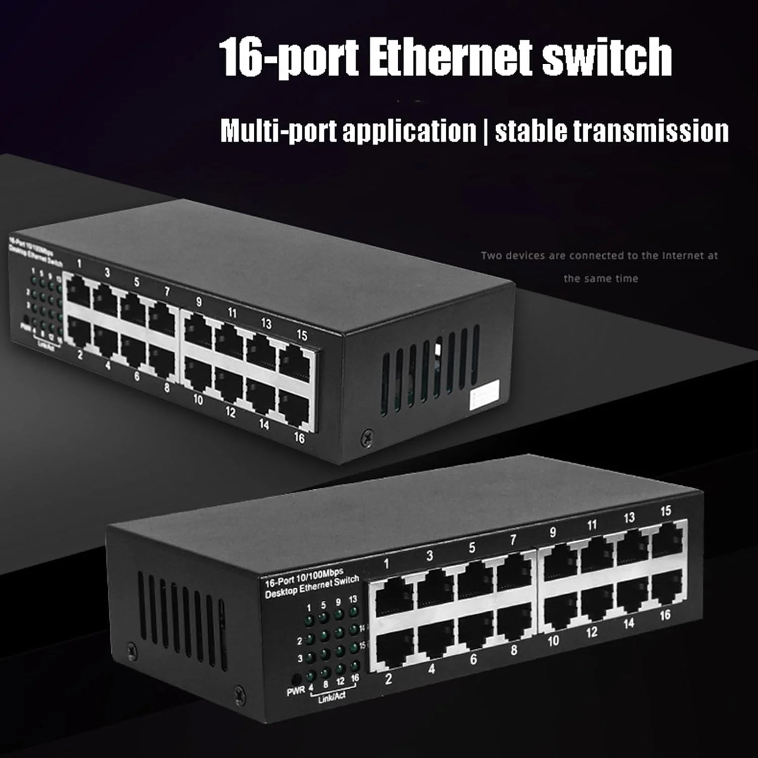تجهیزات سوئیچینگ و مانیتورینگ شبکه اترنت 16 پورت قابل نصب روی رک