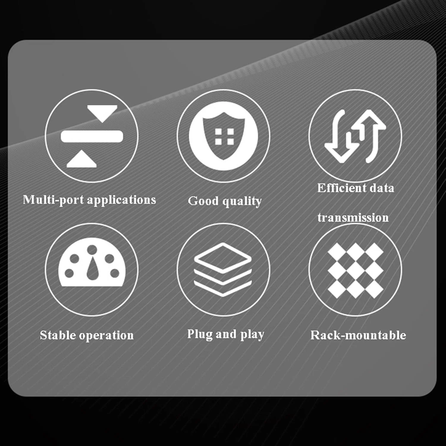 تجهیزات سوئیچینگ و مانیتورینگ شبکه اترنت 16 پورت قابل نصب روی رک