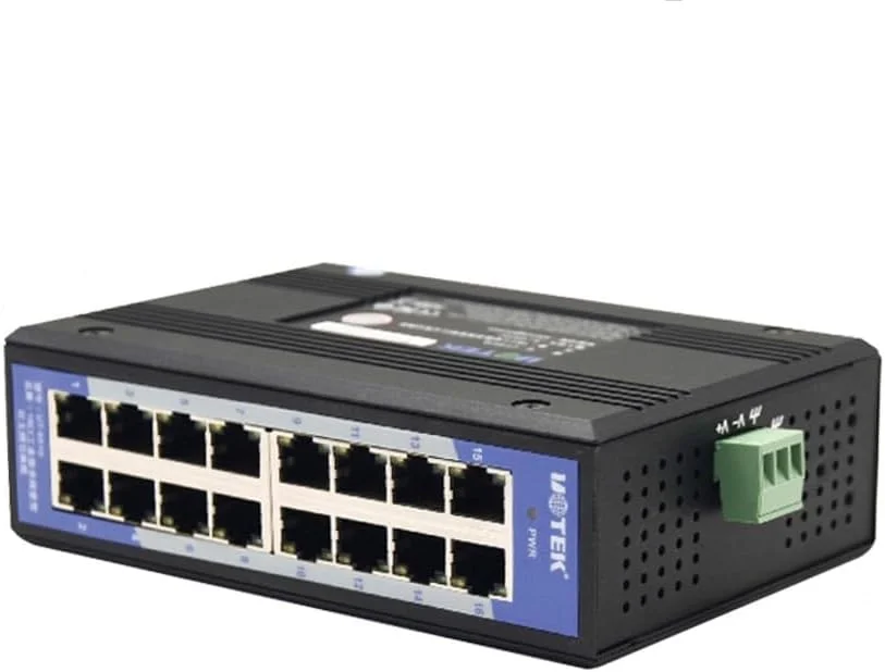 سوییچ اترنت صنعتی غیر مدیریتی 16 پورت SERVER-AE - UT-6516 با قابلیت مذاکره خودکار 10/100Mbps و پشتیبانی از حالت‌های Full Duplex و Half Duplex و Auto MDI/MDI-X