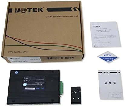 سوییچ اترنت غیر مدیریتی صنعتی SERVER-AE مدل UT-6408 با 8 پورت 10/100Mbps، مذاکره خودکار، فول دوبلکس، هاف دوبلکس، Auto MDI/MDI-X