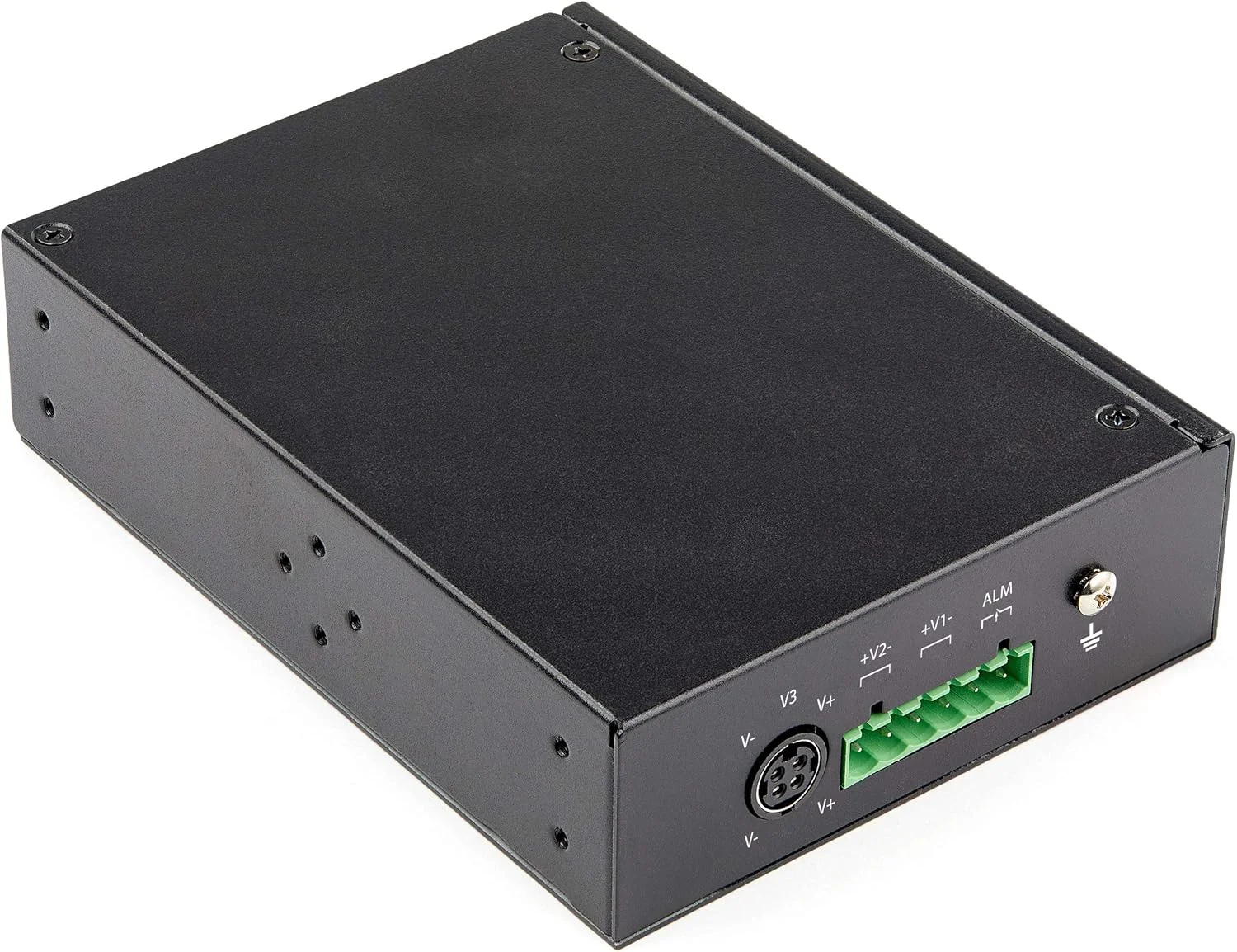 سوئیچ اترنت گیگابیتی صنعتی 6 پورت StarTech.com با 4 پورت PoE RJ45 + 2 اسلات SFP، توان 30 وات PoE+، ولتاژ 48 ولت DC، سوئیچ LAN با قابلیت Power Over Ethernet با دمای کاری -40 تا 75 درجه سانتیگراد با کانکتور/نصب DIN (IES1G52UPDIN)