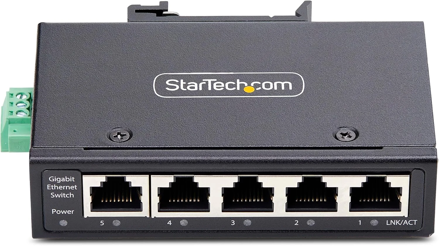 سوئیچ شبکه صنعتی غیر مدیریتی 5 پورت StarTech.com، اترنت 100/1000، نصب روی ریل DIN/دیوار، IP30، -40-167F، 9~60VDC، TAA