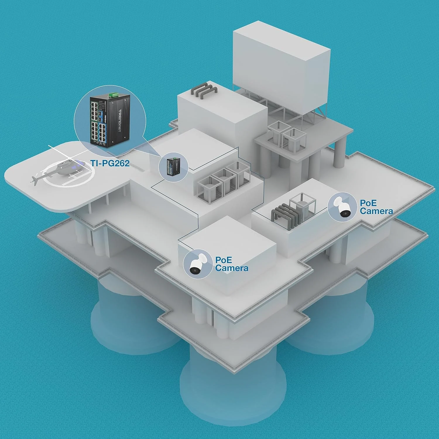 سوئیچ 26 پورت صنعتی غیر مدیریتی گیگابیتی DIN-Rail ترندنت، TI-PG262، دارای 16 پورت گیگابیتی PoE+، 8 پورت گیگابیتی RJ-45 و 2 پورت SFP، IP30، مشکی سوئیچ 26 پورت صنعتی غیر مدیریتی گیگابیتی DIN-Rail ترندنت، TI-PG262، دارای 16 پورت گیگابیتی PoE+، 8 پورت گیگابیتی RJ-45 و 2 پورت SFP، IP30، مشکی