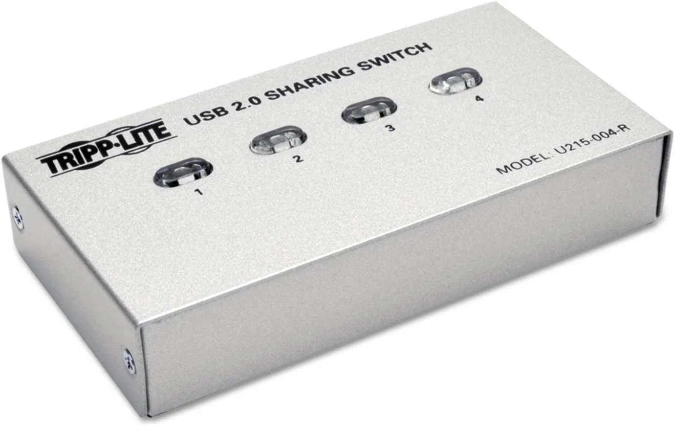 سوئیچ اشتراک گذاری پرینتر/لوازم جانبی USB 2.0 با سرعت بالا 4 پورت Tripp Lite (U215-004-R) سوئیچ اشتراک گذاری پرینتر/لوازم جانبی USB 2.0 با سرعت بالا 4 پورت Tripp Lite (U215-004-R)