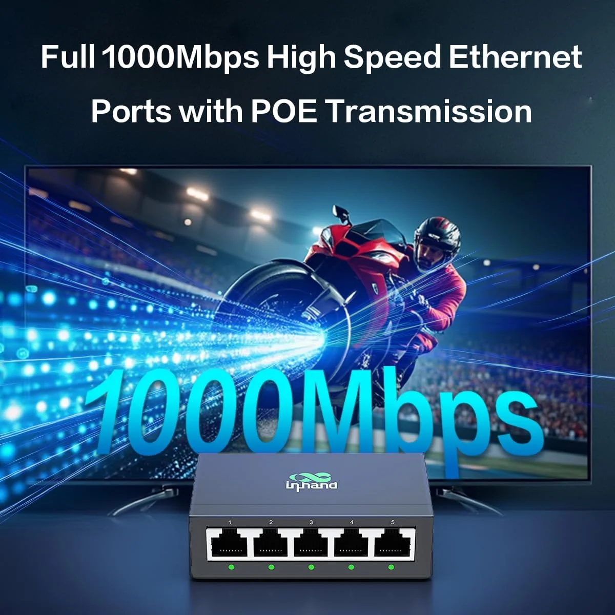 سوییچ غیر مدیریتی InHand ES220 با VLAN تک کلیکی | هاب اترنت گیگابیتی 5 پورت با توان خروجی 52 وات | بدنه فلزی بدون فن برای دوربین های مداربسته، تلفن های VoIP و WiFi AP (سوییچ PoE گیگابیتی 5 پورت) سوییچ غیر مدیریتی InHand ES220 با VLAN تک کلیکی | هاب اترنت گیگابیتی 5 پورت با توان خروجی 52 وات | بدنه فلزی بدون فن برای دوربین های مداربسته، تلفن های VoIP و WiFi AP (سوییچ PoE گیگابیتی 5 پورت)