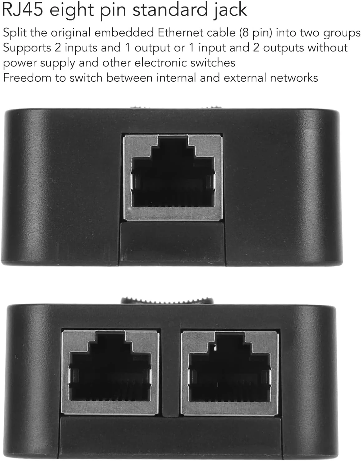 مینی سوئیچ اترنت، سوئیچ شبکه گیگابیتی 2 پورت، آداپتور شبکه توسعه یافته PoE 2 در 1 خروجی، آداپتور اسپلیتر شبکه RJ45 برای Cat 6، اسپلیتر اترنت Plug & Play مینی سوئیچ اترنت، سوئیچ شبکه گیگابیتی 2 پورت، آداپتور شبکه توسعه یافته PoE 2 در 1 خروجی، آداپتور اسپلیتر شبکه RJ45 برای Cat 6، اسپلیتر اترنت Plug & Play