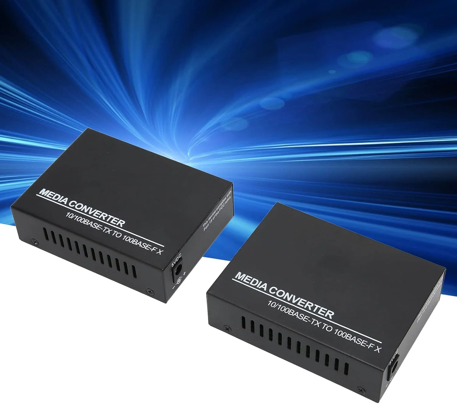 مبدل رسانه اترنت نوری Bewinner فرستنده و گیرنده فیبر SC تک حالته، 10/100Base TX به 100Base FX 25KM RJ45 به SC