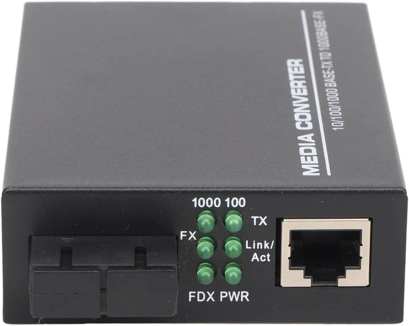 مبدل سوئیچ اترنت، فرستنده و گیرنده اترنت فیبر نوری با 2 فیبر داخلی، ماژول های چند حالته، انتقال 1000 مگابیت بر ثانیه، با نشانگر LED، مذاکره خودکار