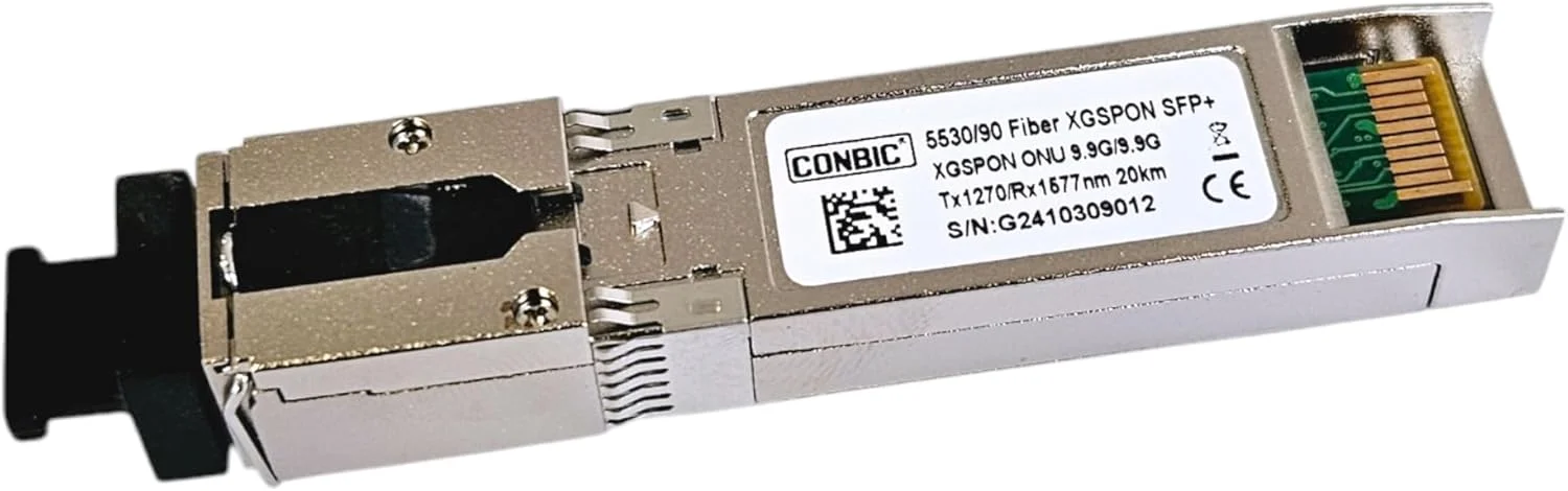 ماژول XGS-PON SFP 10Gbps (FTTH) - سازگار با Fritz!Box 5530 5590 Fiber، فرستنده و گیرنده فیبر نوری برای اینترنت پرسرعت، اسلات SFP 10G