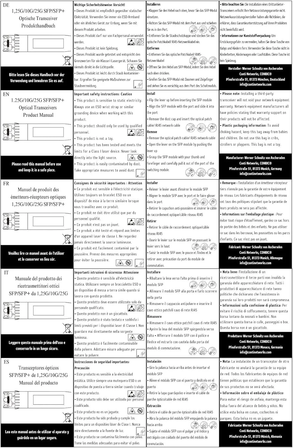 ماژول XGS-PON SFP 10Gbps (FTTH) - سازگار با Fritz!Box 5530 5590 Fiber، فرستنده و گیرنده فیبر نوری برای اینترنت پرسرعت، اسلات SFP 10G