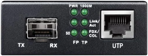مبدل فیبر نوری به RJ45 گیگابیتی CUDY MC220P با قابلیت PoE+