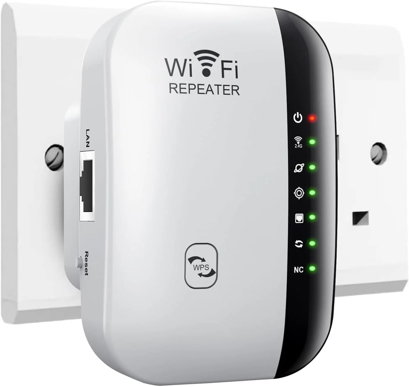 تقویت کننده وای فای 300 مگابیت بر ثانیه، تقویت کننده سریع اینترنت بی سیم با پورت اترنت، تقویت کننده محدوده وای فای - حالت تکرار کننده/Ap، اتصال آسان، تقویت کننده سیگنال بی سیم خانگی